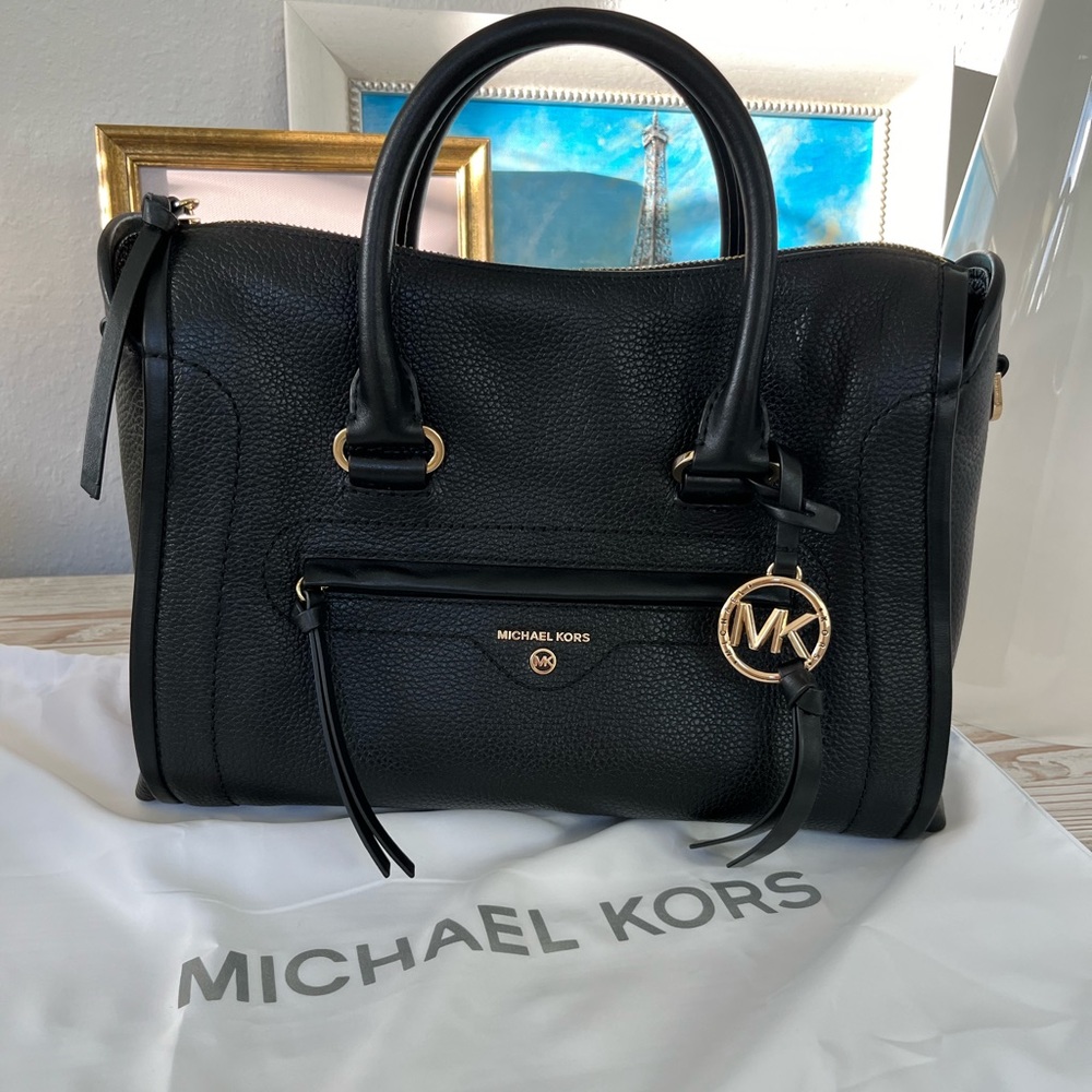 Michael Kors Carine MD Leather Satchel bag